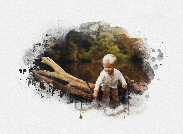 Fotografie vytištěná na strukturovaném papíru