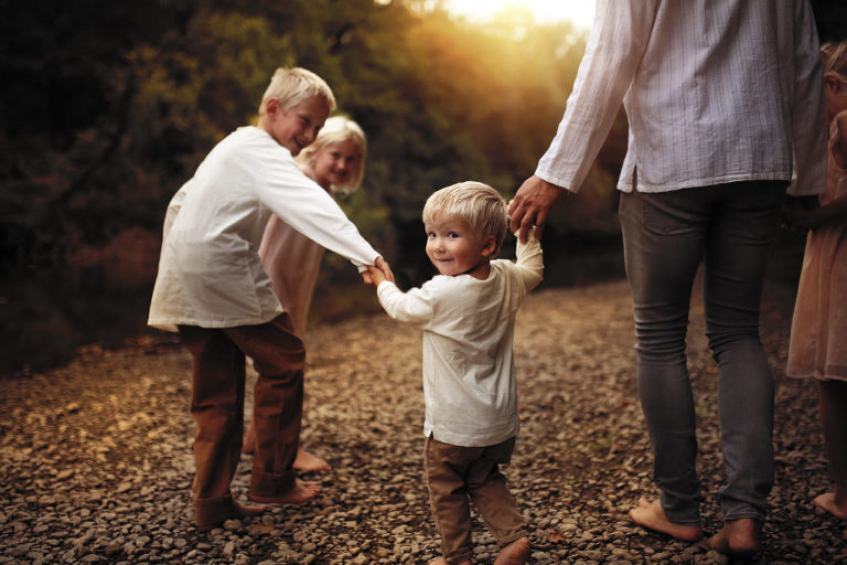 Nejmladší syn se svou rodinou